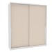 Guarda-Roupa Casal Porto 2 Portas 2 Gavetas Branco/Creme - Politorno