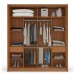 Guarda-Roupa Casal Porto 2 Portas 2 Gavetas Freijó/Creme - Politorno
