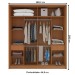 Guarda-Roupa Casal Porto 2 Portas 2 Gavetas Freijó/Cinza - Politorno