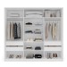 Guarda-Roupa Casal Porto 3 Portas 4 Gavetas Branco - Politorno
