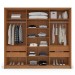 Guarda-Roupa Casal Porto 3 Portas 4 Gavetas Freijó/Branco - Politorno