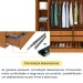 Guarda-Roupa Casal Filadélfia 6 Portas 4 Gavetas Cinamomo - Pnr Móveis