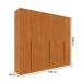 Guarda-Roupa Casal Village 6 Portas 4 Gavetas Cinamomo - Pnr Móveis