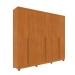 Guarda-Roupa Casal Humaitá 6 Portas 4 Gavetas Cinamomo - Pnr Móveis