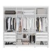 Guarda-Roupa Casal Bahrein 7 Portas 6 Gavetas Branco - Pnr Móveis