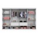 Guarda-Roupa Casal Taurus 8 Portas 4 Gavetas Branco - Pnr Móveis