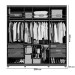 Guarda-Roupa Casal Bahrein 7 Portas 6 Gavetas Imbuia/Off White - Pnr Móveis