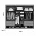 Guarda-Roupa Casal Ibiza 6 Portas 6 Gavetas Cinamomo/Off White - Pnr Móveis