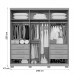 Guarda-Roupa Casal Lublin 6 Portas 6 Gavetas Cinamomo/Off White - Pnr Móveis
