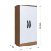Armário Multiuso Turim 2 Portas Freijo/Branco - Irm Móveis