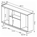 Rack para TV Até 60 Polegadas 2090 2 Portas 1 Gaveta Montana/Fume - Quiditá Móveis