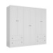 Guarda-Roupa Casal Fort 6 Portas 4 Gavetas 100% Mdf Branco - Manbel