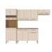 Cozinha Compacta Versalhes 12 Portas 1 Gaveta com Vidro Freijo/Soft - Kits Paraná
