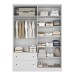 Guarda-Roupa Casal Fort 4 Portas 2 Gavetas 100% Mdf Branco - Manbel