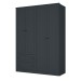 Guarda-Roupa Casal Fort 4 Portas 2 Gavetas 100% Mdf Grafite - Manbel
