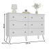 Cômoda Fort 6 Gavetas 100% Mdf Branco - Manbel