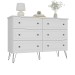 Cômoda Fort 6 Gavetas 100% Mdf Branco - Manbel