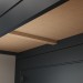 Mesa de Cabeceira Fort 2 Gavetas 100% Mdf Grafite - Manbel