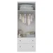 Guarda-Roupa Infantil Girassol 2 Portas 2 Gavetas 100% Mdf Branco - Manbel