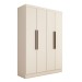Guarda-Roupa Solteiro Arcadia 4 Portas 2 Gavetas Branco - Panorama Móveis