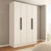 Guarda-Roupa Solteiro Arcadia 4 Portas 2 Gavetas Branco - Panorama Móveis