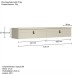 Rack para TV Até 50 Polegadas Suspenso Line 2 Portas Off White/Bege - Olivar Móveis