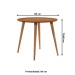 Mesa de Madeira Veneza 90 Cm Cedro - Casa D