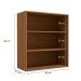 Armário Aéreo Cozinha 80 Cm Mônica 2 Portas Canela - Kappesberg