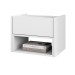 Mesa de Cabeceira Florença 1 Gaveta Branco - Casa D