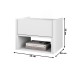 Mesa de Cabeceira Florença 1 Gaveta Branco - Casa D