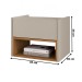 Mesa de Cabeceira Florença 1 Gaveta Off White/Cedro - Casa D