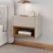 Mesa de Cabeceira Florença 1 Gaveta Off White/Cedro - Casa D