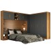 Guarda-Roupa Casal Modulado Soberano 11 Portas 5 Gavetas Cinamomo/Chumbo - Panorama Móveis