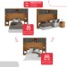 Guarda-Roupa Modulado Soberano 11 Portas 5 Gavetas com Espelho Cinamomo/Chumbo - Panorama Móveis