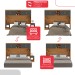 Guarda-Roupa Modulado Soberano 11 Portas 5 Gavetas com Espelho Cinamomo/Chumbo - Panorama Móveis