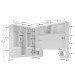 Guarda-Roupa Modulado Soberano 11 Portas 8 Gavetas Branco - Panorama Móveis
