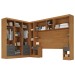 Guarda-Roupa Modulado Soberano 11 Portas 8 Gavetas Cinamomo/Chumbo - Panorama Móveis