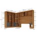 Guarda-Roupa Modulado Soberano 11 Portas 8 Gavetas Cinamomo/Chumbo - Panorama Móveis