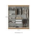 Guarda-Roupa Paris 6 Portas 2 Gavetas com Espelho Cinamomo/Off White - Maxel