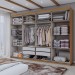 Guarda-Roupa Casal Aurora Radiante 8 Portas 4 Gavetas com Espelho Marrocos/Off White - Panorama Móveis