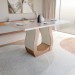 Mesa de Jantar 4 Lugares Belvedere com Vidro Mel/Off White/Veludo Pastel - Panorama Móveis