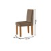 Mesa de Jantar 6 Lugares Austrália com Vidro Castanho/Cinamomo/Suede Creme - Lj Móveis