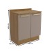 Balcão de Cozinha 80 Cm Isabel 2 Portas Fendi/Nogueira- Kappesberg