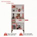 Armário de Cozinha Flora 3 Portas 1 Gaveta Branco - Pnr Móveis