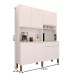 Armário de Cozinha Lirio 6 Portas 1 Gaveta Branco - Pnr Móveis