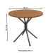 Mesa de Jantar 4 Lugares Annecy Preto Fosco - Kappesberg