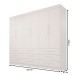 Guarda-Roupa Casal Monte Negro 6 Portas 9 Gavetas Branco - Pnr Móveis