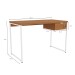 Mesa Escrivaninha Leone 118 Cm 1 Gaveta Canela/Branco - Kappesberg
