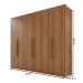 Guarda-Roupa Casal Siena 6 Portas 6 Gavetas 100% Mdf Cinamomo - Pnr Móveis