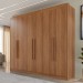 Guarda-Roupa Casal Siena 6 Portas 6 Gavetas 100% Mdf Cinamomo - Pnr Móveis